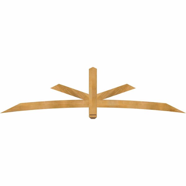 Ekena Millwork Alberta Rough Sawn Timber Gable Bracket, Western Red Cedar, 96"W x 24"H x 4"D x 4"F, 6/12 Pitch GBW096X24X0404ALB00RWR - main
